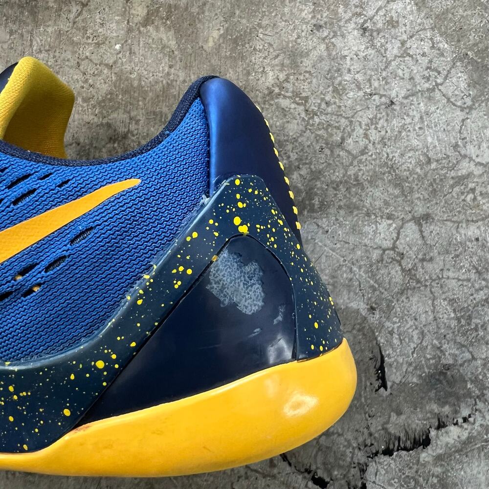 Nike Kobe 9 EM GS Gym Blue University Gold 7Y / Women’s 8.5 Warriors - Picture 9 of 12